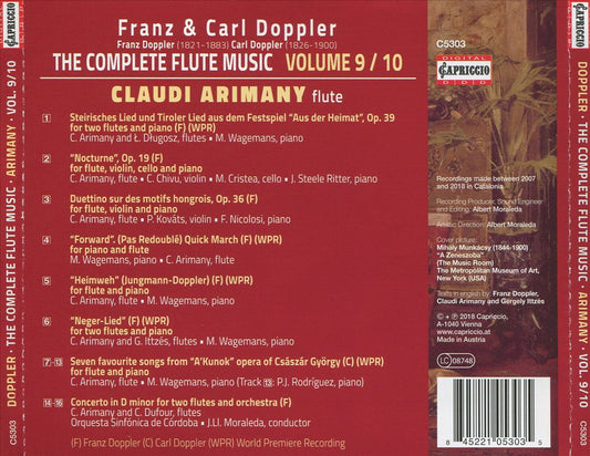 Franz & Carl Doppler: The Complete Flute Music, Vol. 9/10 cover art
