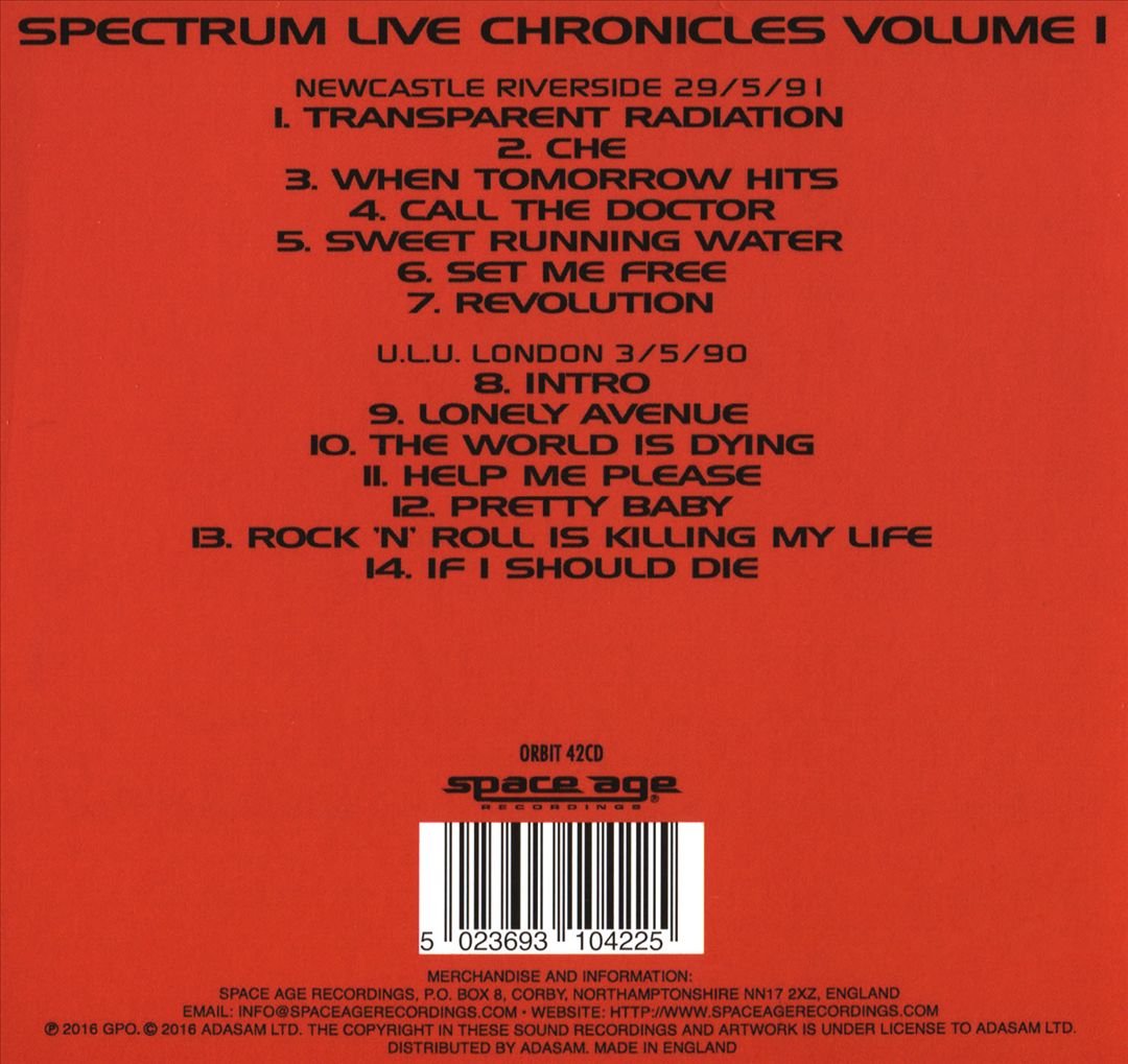 Live Chronicles, Vol. 1 cover art