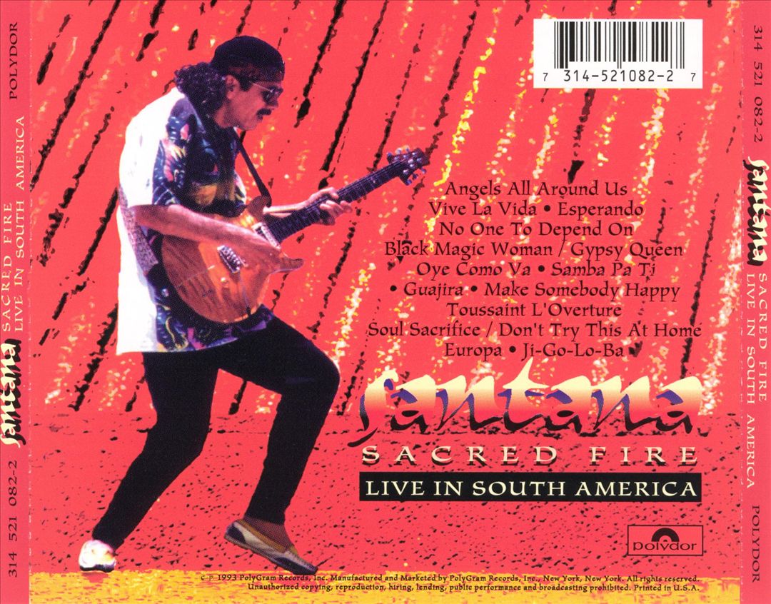 Sacred Fire: Santana Live in South America cover art
