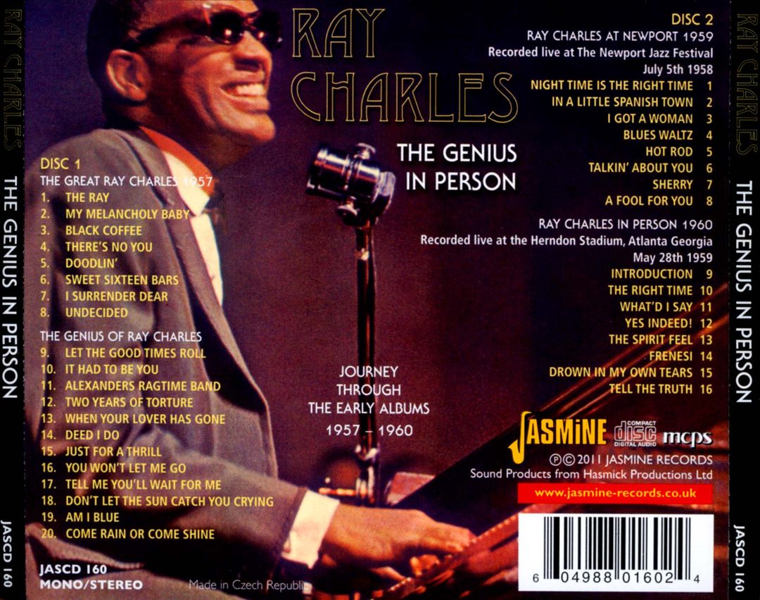 Genius in Person: Journey Through the Early Albums 1957-1960 cover art