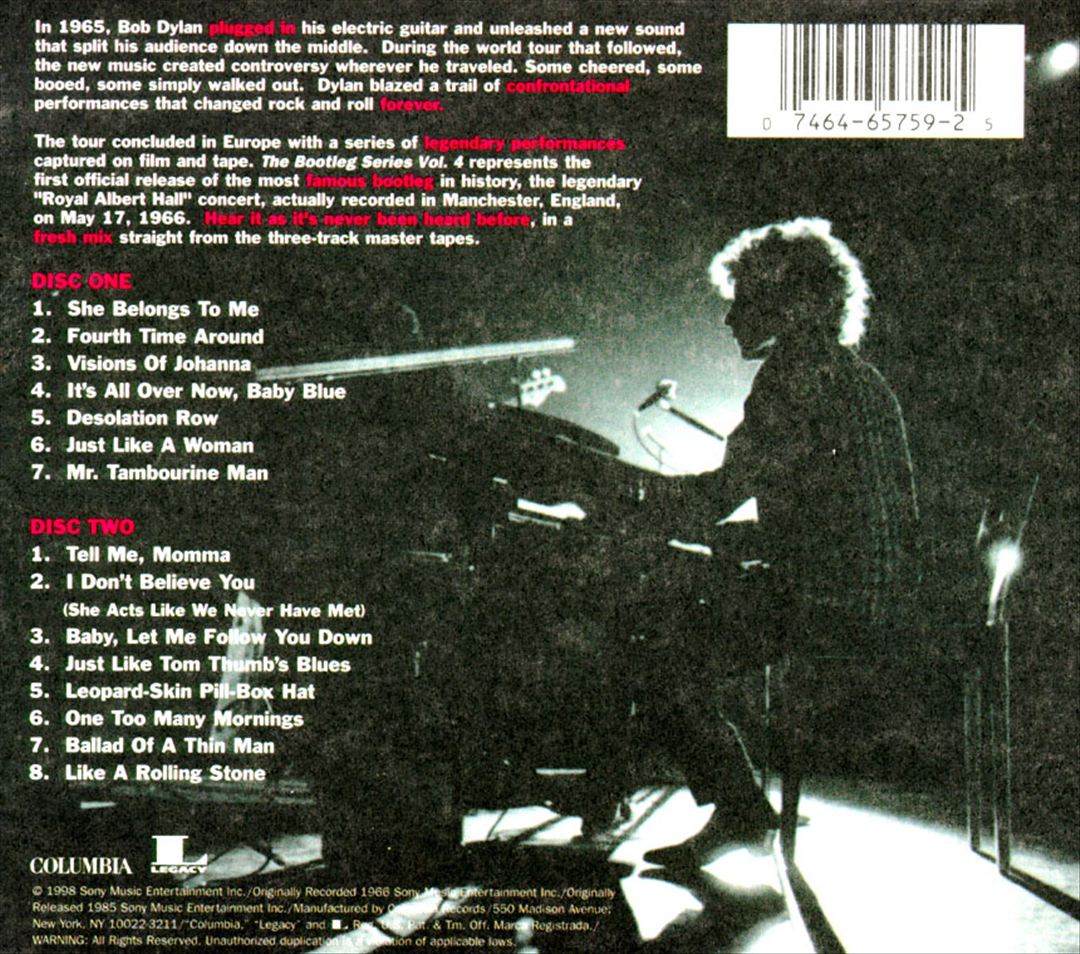 Bootleg Series, Vol. 4: The "Royal Albert Hall" Concert cover art