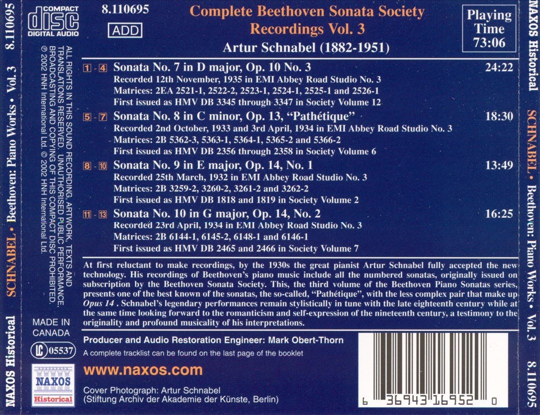 Beethoven: Piano Works, Vol. 3 cover art