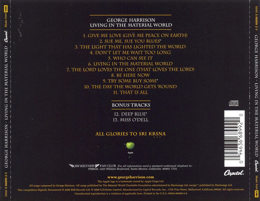 Living in the Material World [Bonus Tracks] cover art