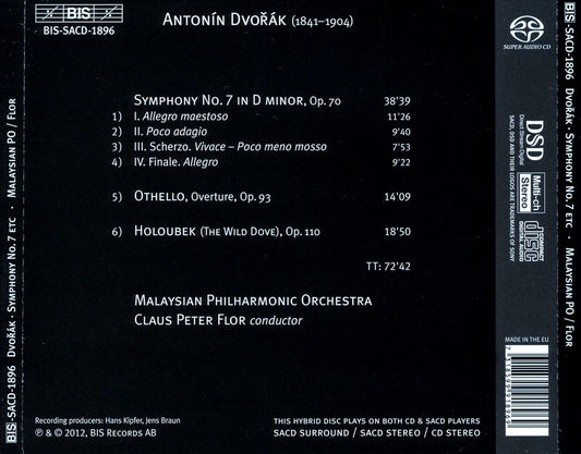 Dvorák: Symphony No. 7; Othello; The Wild Dove cover art
