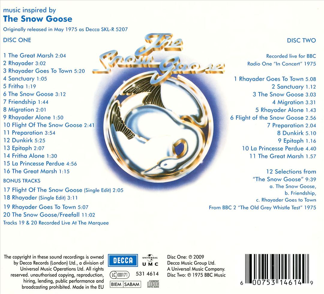 The Snow Goose [Deluxe Edition] [Bonus Tracks] cover art