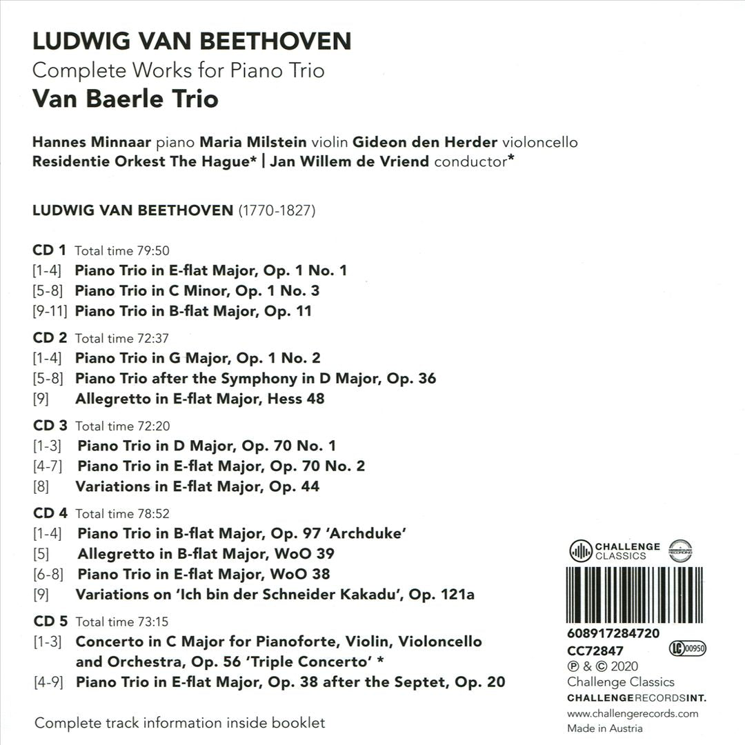 Ludwig van Beethoven: Complete Works for Piano Trio cover art