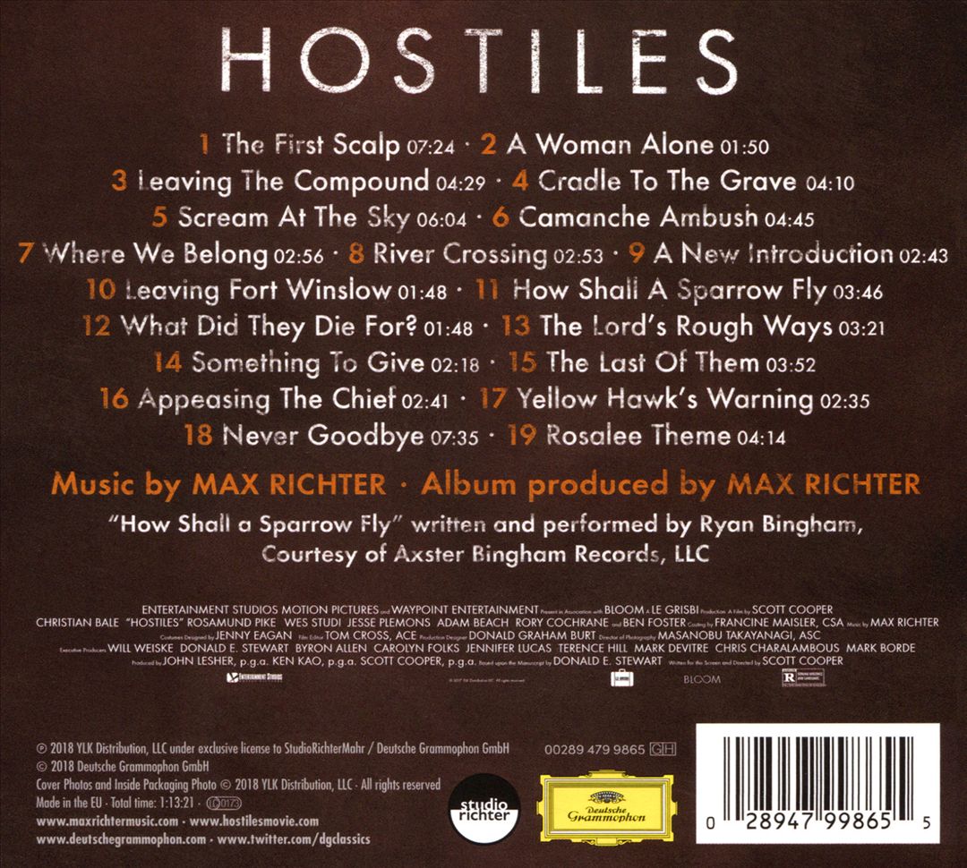 Hostiles [Original Motion Picture Soundtrack] cover art