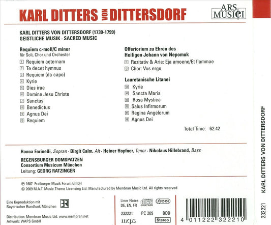 Karl Ditters Von Dittersdorf cover art
