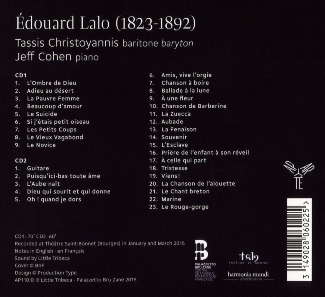 Édouard Lalo: Complete Songs cover art
