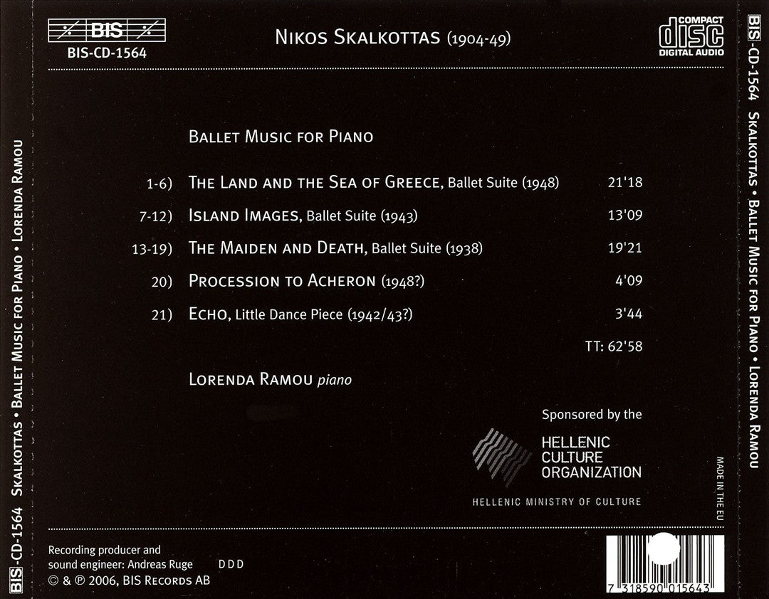 Nikos Skalkottas: The Land and the Sea of Greece cover art
