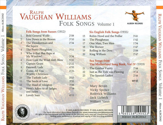 Ralph Vaughan Williams: Folk Songs, Vol. 1 cover art