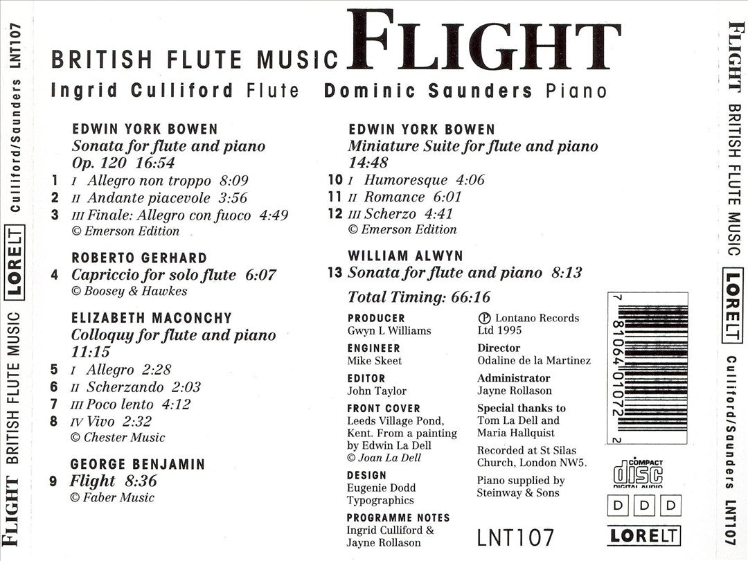 Flight: British Flute Music cover art