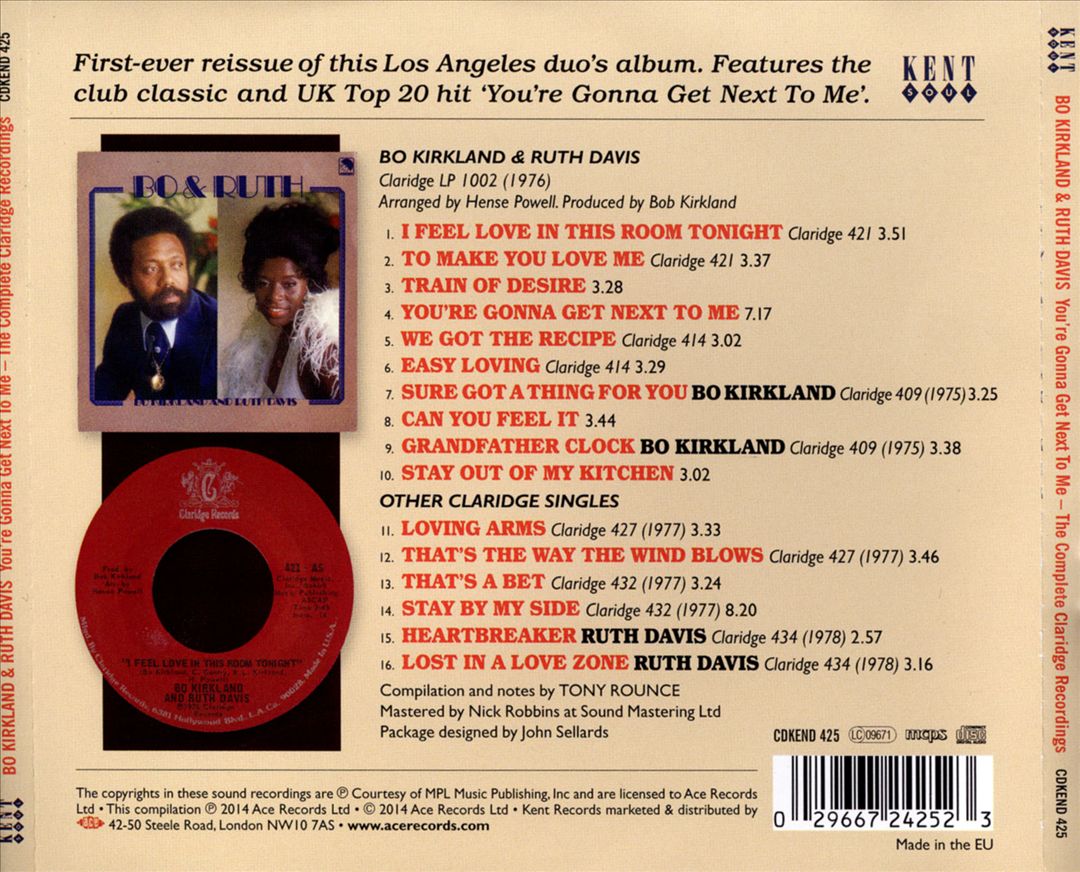 You're Gonna Get Next to Me: The Complete Claridge Recordings cover art