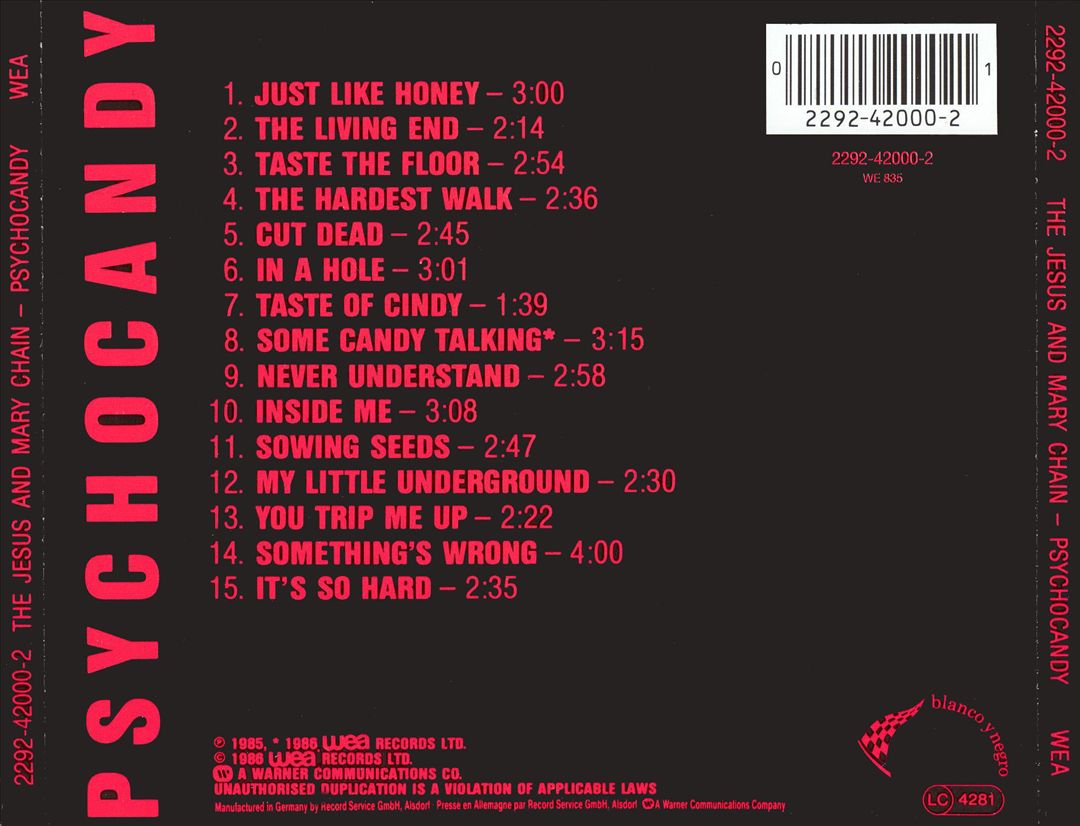 Psychocandy [Germany Bonus Track] cover art