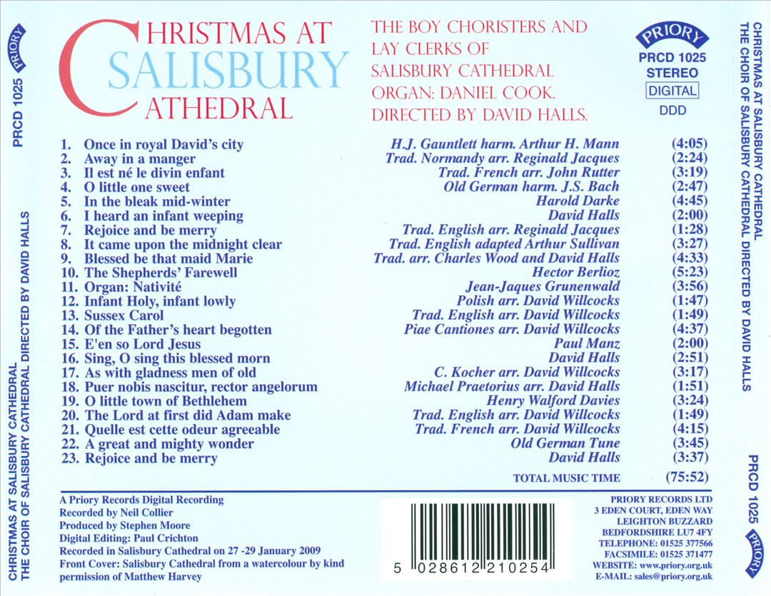 Christmas at Salisbury Cathedral cover art