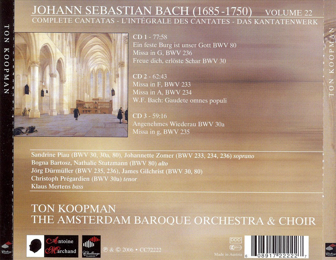 J.S. Bach: Cantatas, Vol. 22 cover art