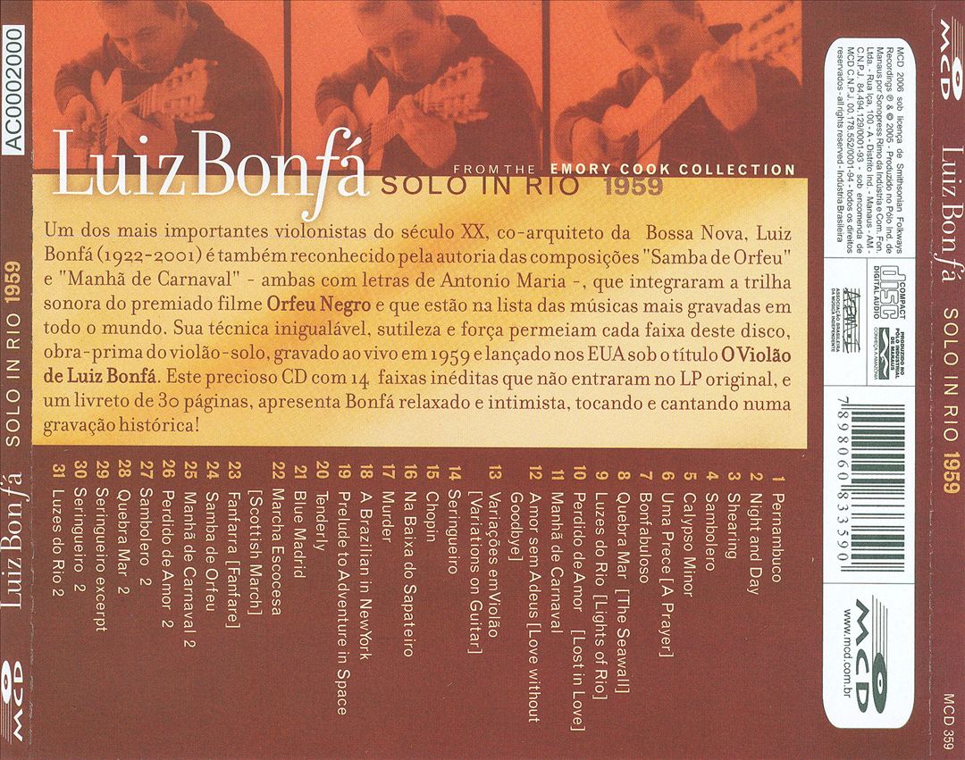 Solo in Rio 1959 cover art