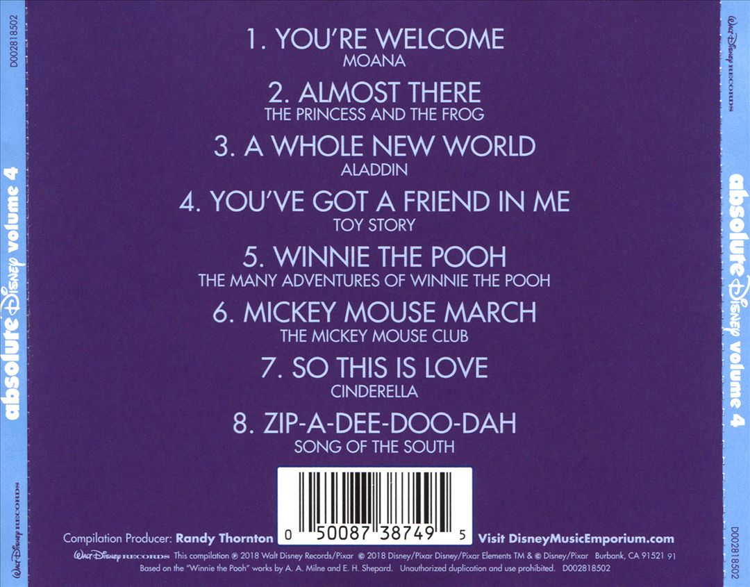 Absolute Disney, Vol. 4 cover art