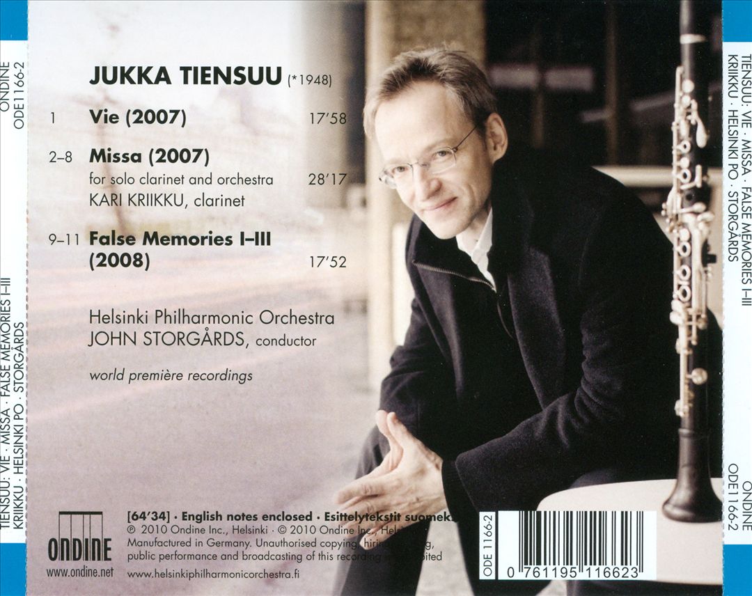 Jukka Tiensuu: Vie; Missa; False Memories cover art