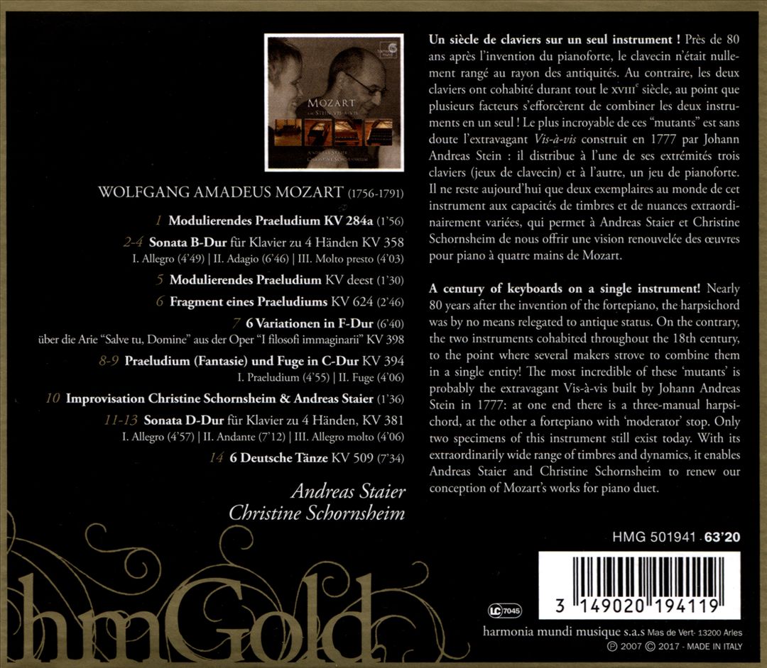 Mozart am Stein Vis-à-Vis cover art