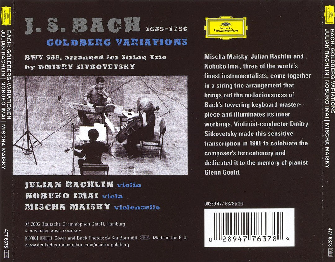 Bach: Goldberg Variations cover art