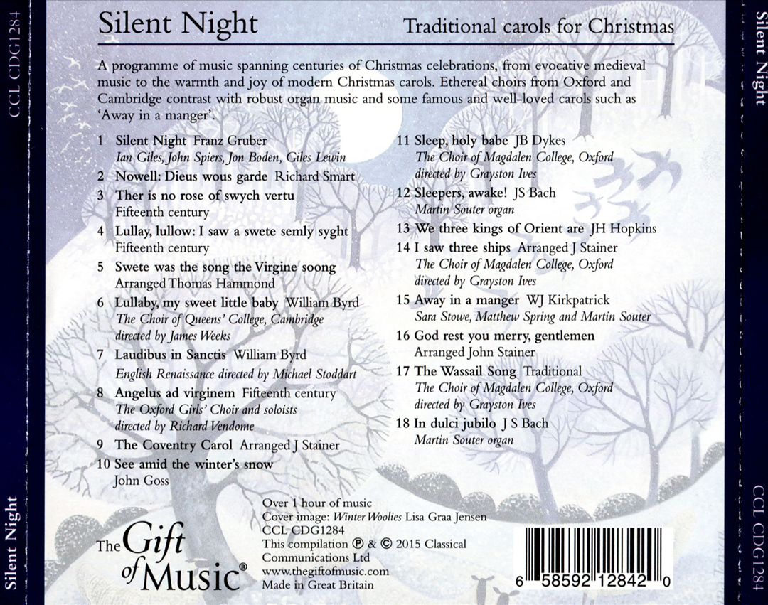 Silent Night: Traditional Carols for Christmas cover art