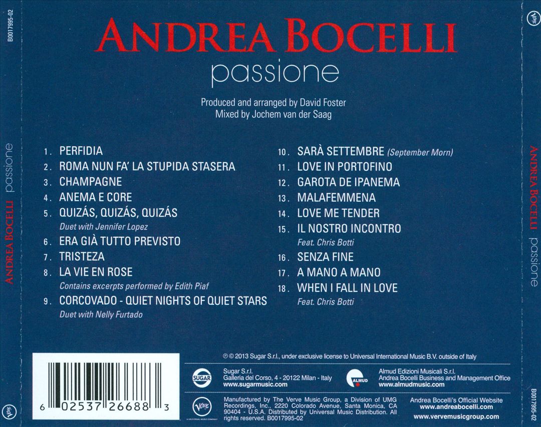 Passione [Deluxe Edition] cover art