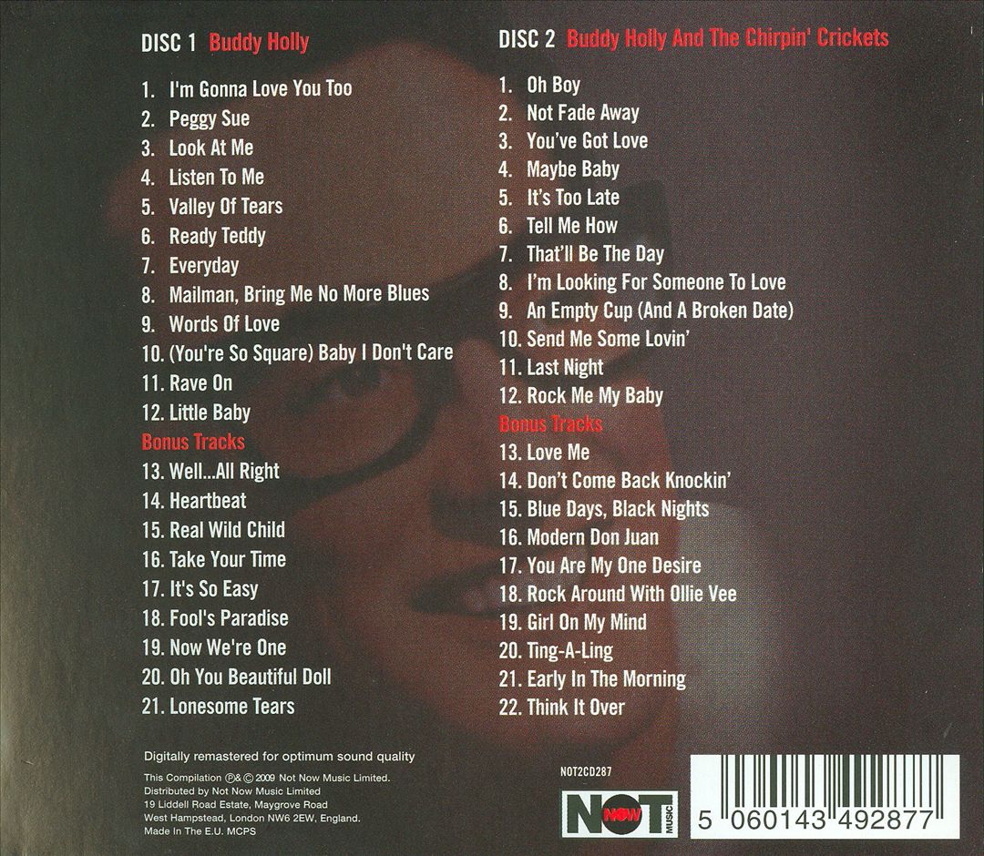 Very Best of Buddy Holly [Not Now] cover art
