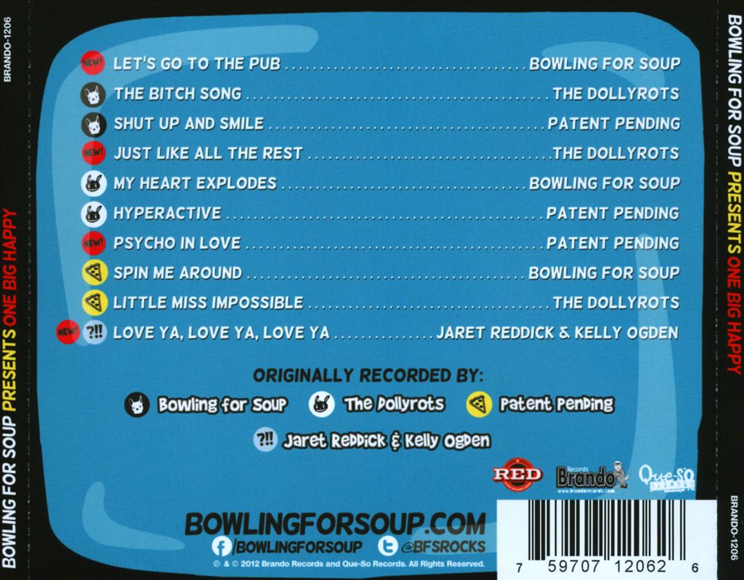 Bowling for Soup Presents... One Big Happy cover art