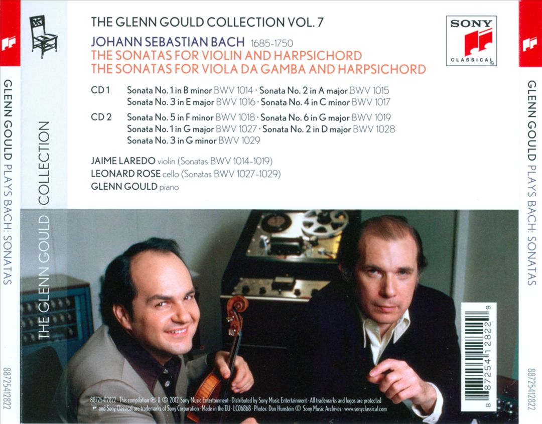 Glenn Gould Plays Bach: 6 Sonatas for Violin & Harpsihord; The 3 Sonatas for Viola da Gamba & Harpsichord cover art