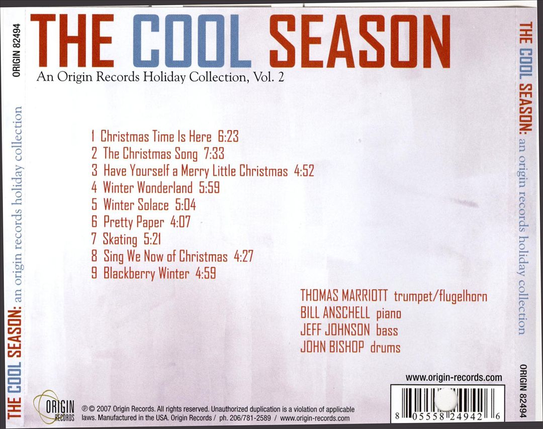 Cool Season: An Origin Records Holiday Collection, Vol. 2 cover art