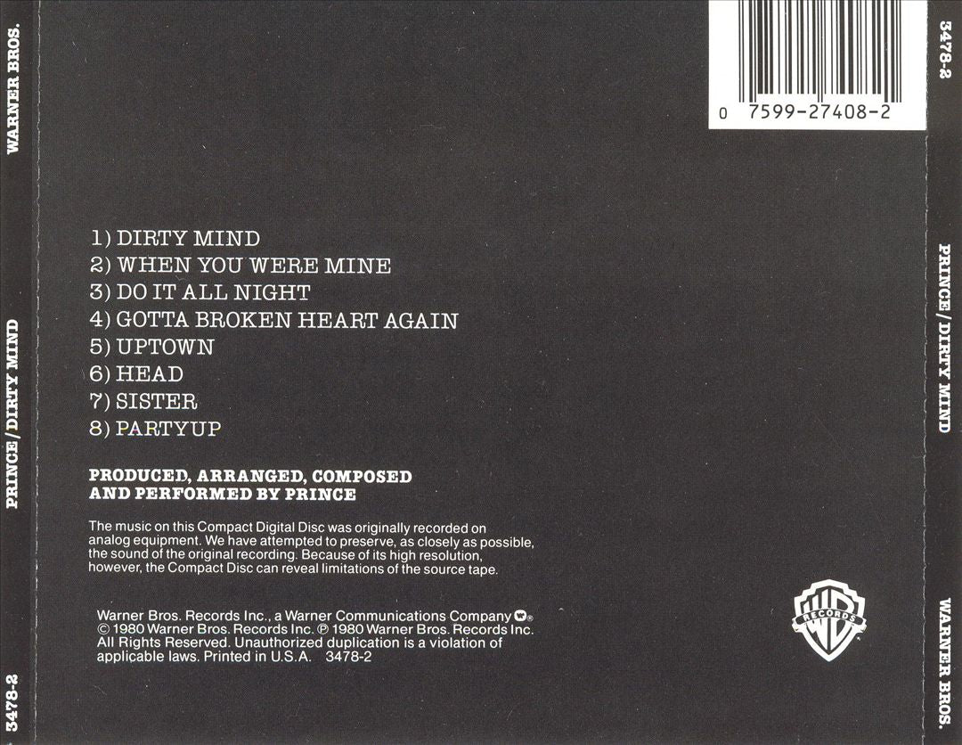Dirty Mind cover art