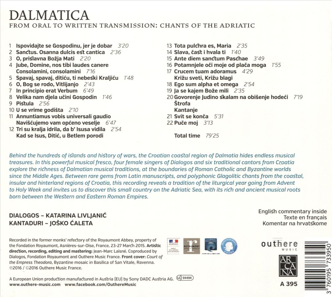 Dalmatica: Chants of the Adriatic cover art