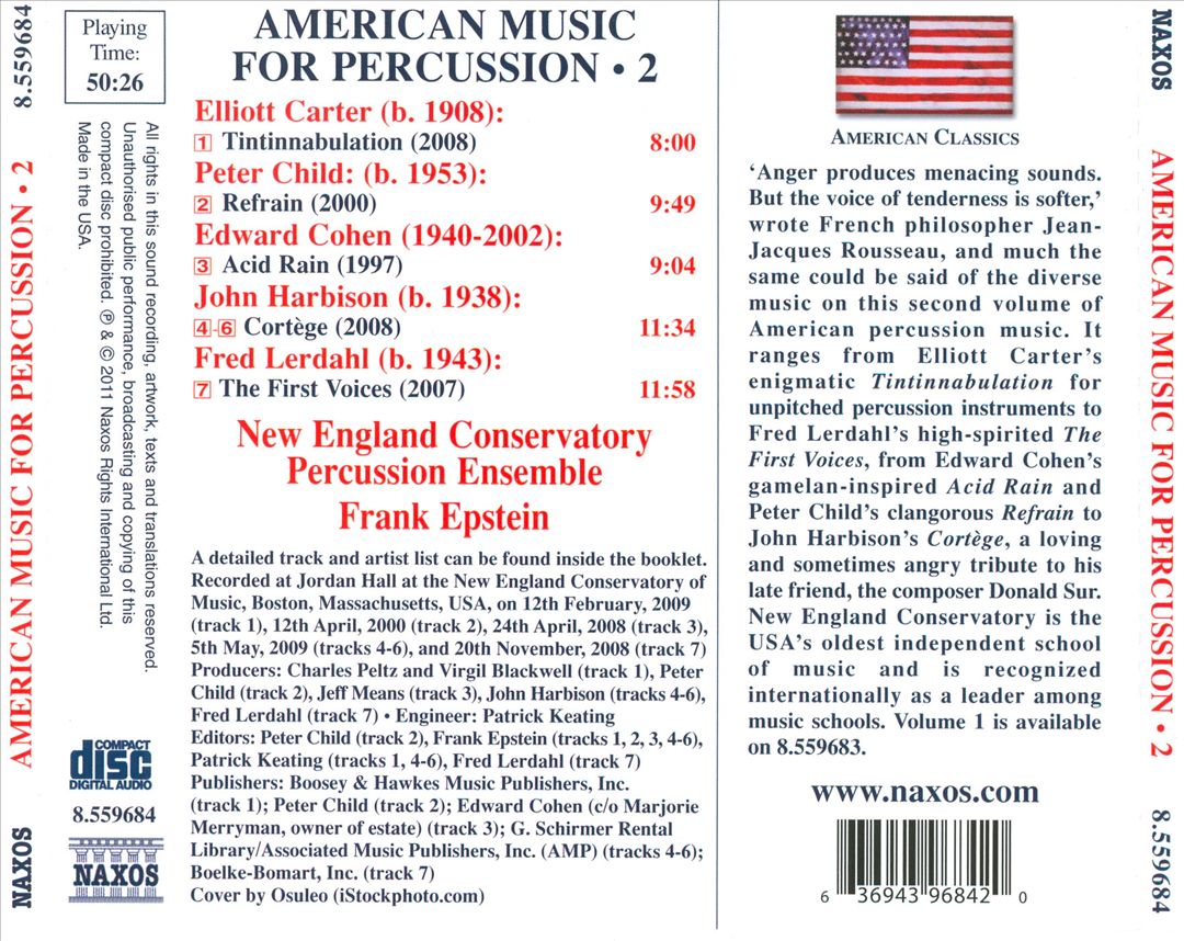 American Music for Percussion, Vol. 2 cover art
