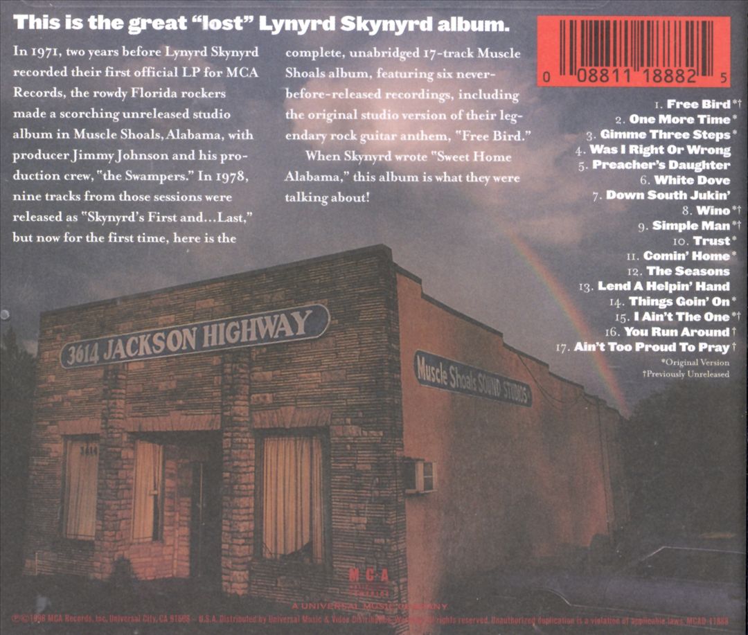 Skynyrd's First: The Complete Muscle Shoals Album cover art