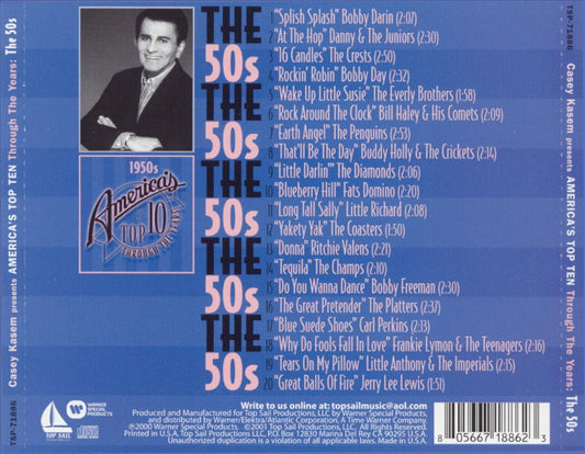 Casey Kasem: America's Top 10 Through Years - The 50's cover art