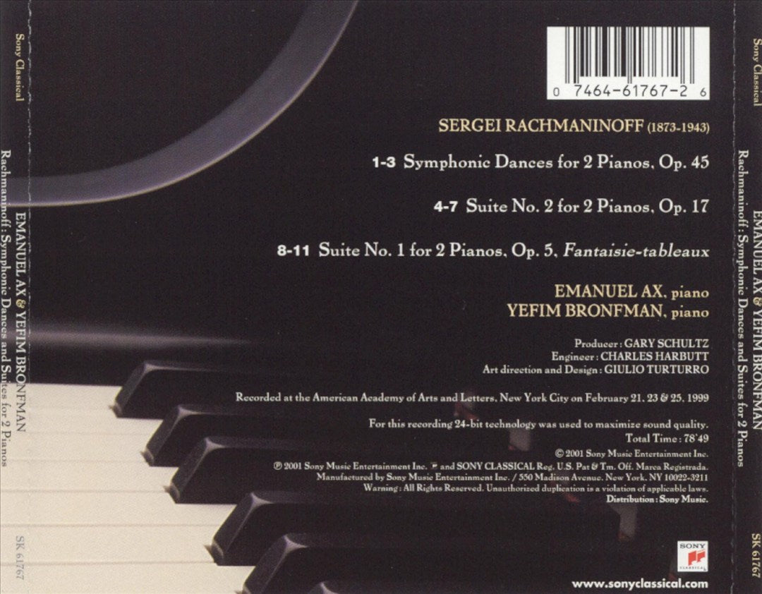 Rachmaninov: Symphonic Dances & Suites for 2 Pianos cover art