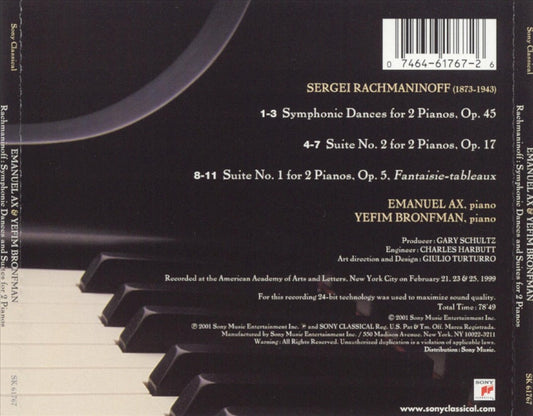 Rachmaninov: Symphonic Dances & Suites for 2 Pianos cover art
