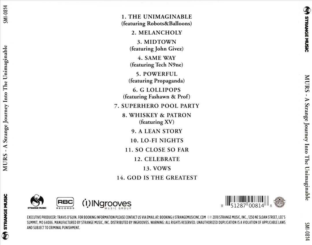Strange Journey Into The Unimaginable cover art