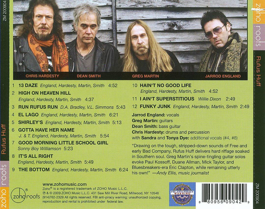 Rufus Huff cover art