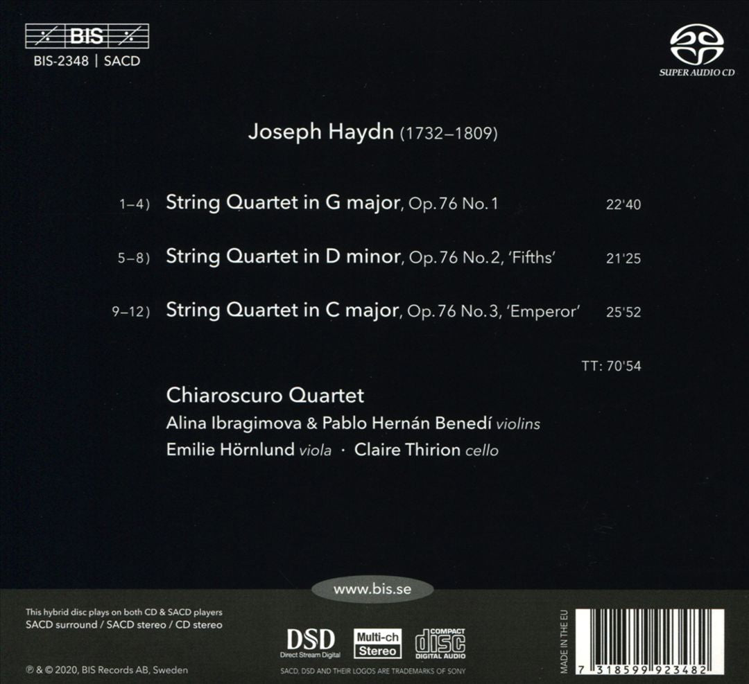 Joseph Haydn: String Quartets, Op. 76, 1-3 cover art