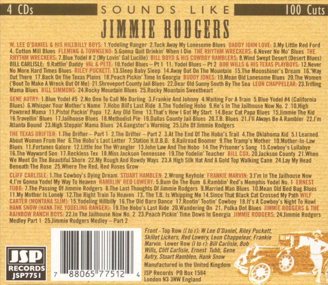Sounds Like Jimmie Rodgers cover art