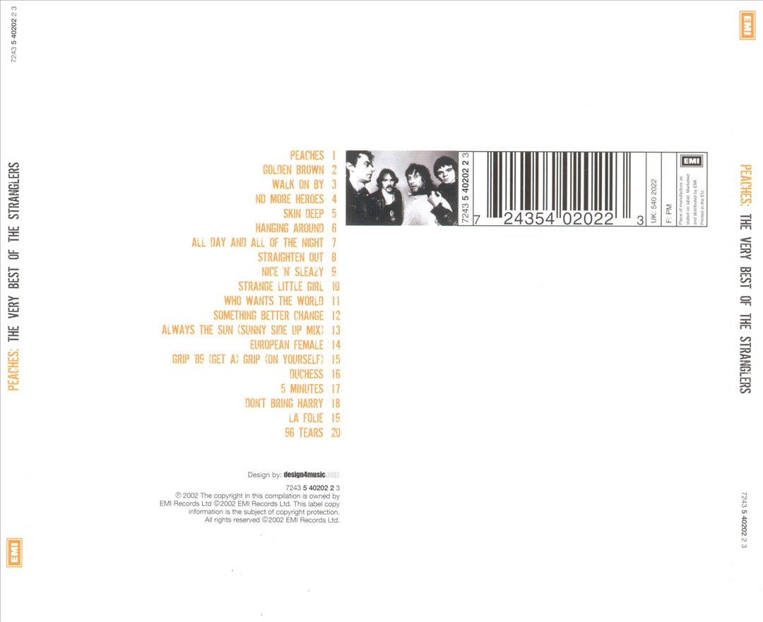 Peaches: The Very Best of the Stranglers cover art