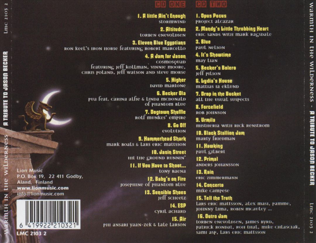 Warmth in the Wilderness: A Tribute to Jason Becker cover art