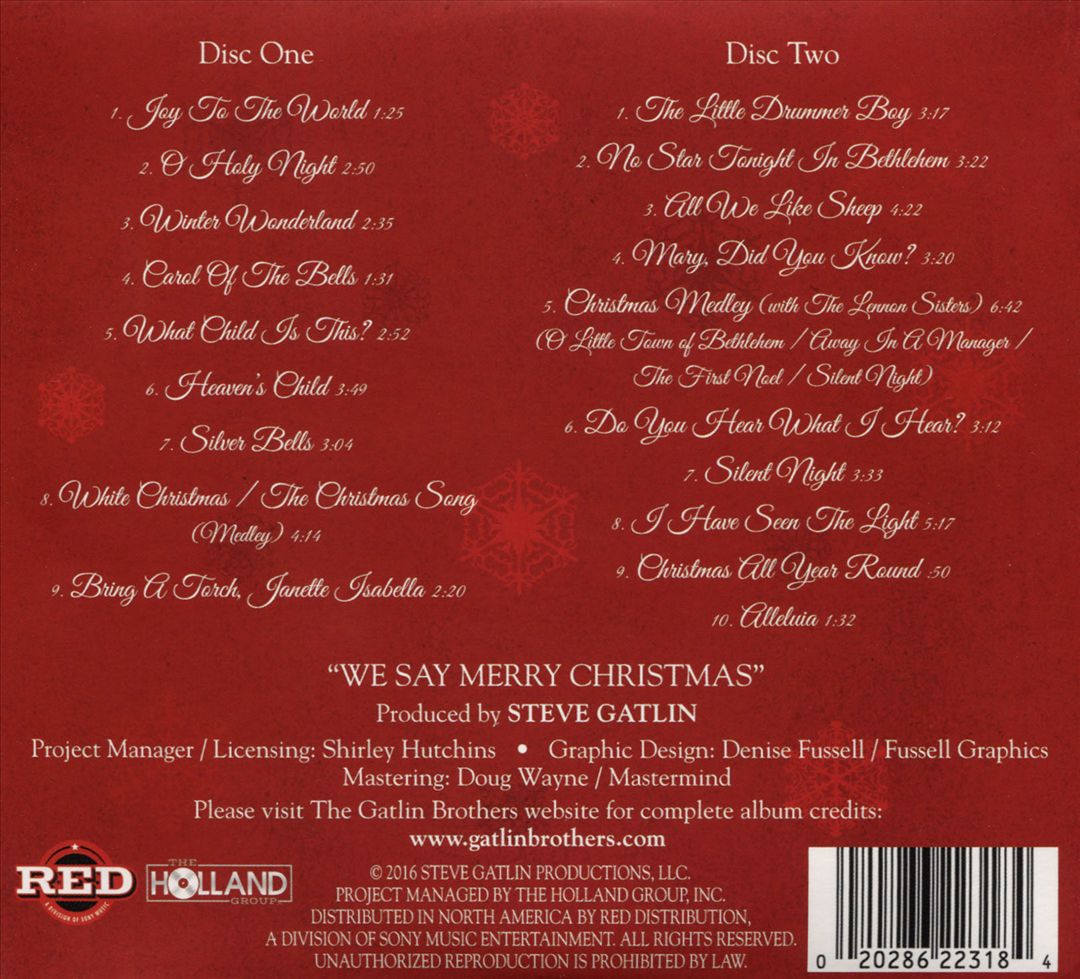 We Say Merry Christmas cover art