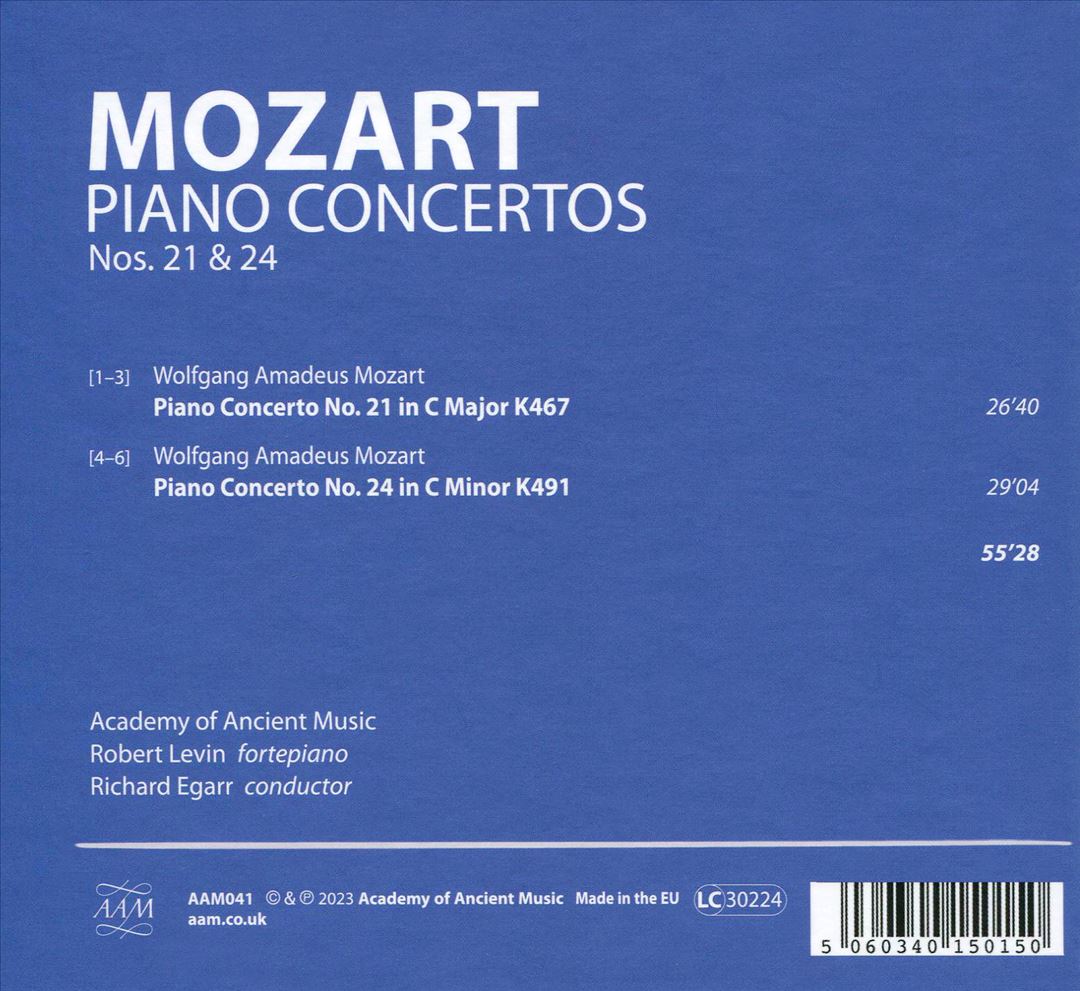 Mozart: Piano Concertos K467, K491 cover art