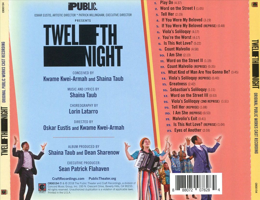 Twelfth Night [Original Public Works Cast] cover art