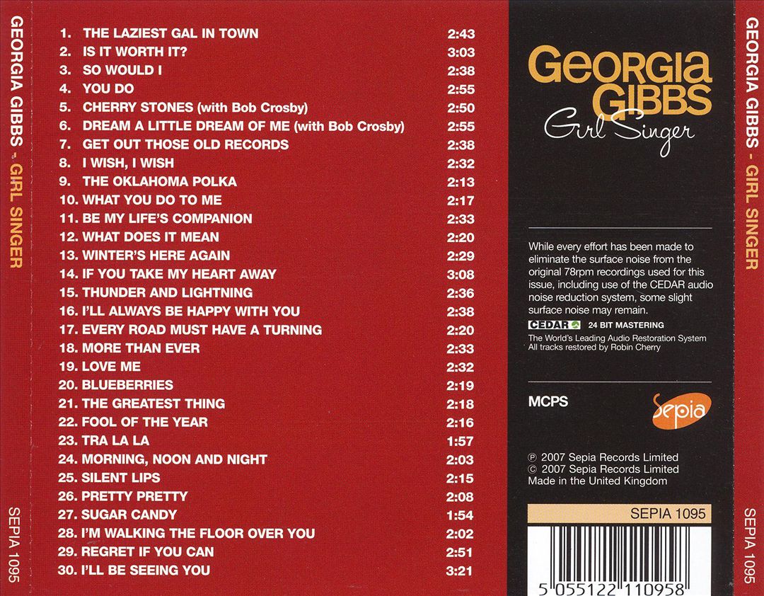 Girl Singer cover art