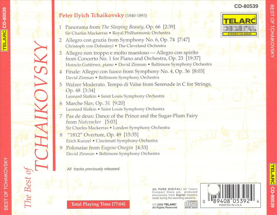 Best of Tchaikovsky cover art