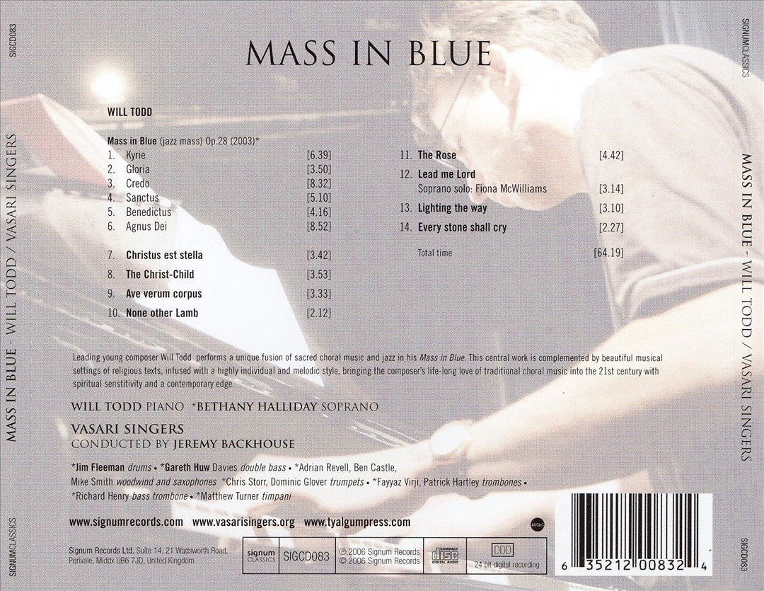 Will Todd: Mass in Blue cover art